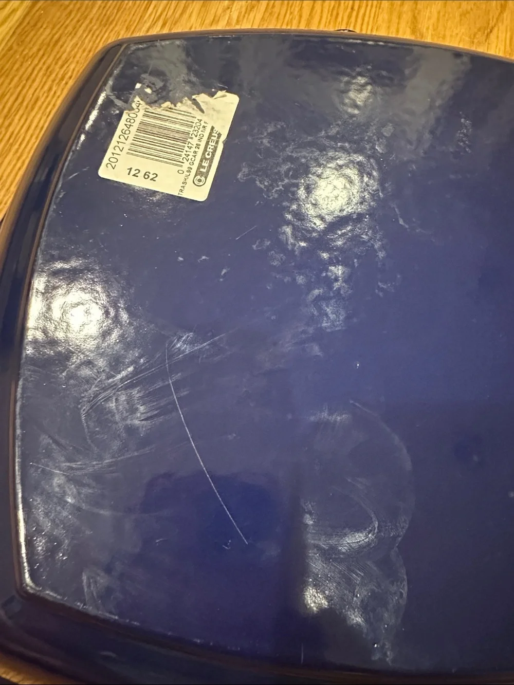 💙 LE CREUSET Cast-Iron Square Grill Pan Blue